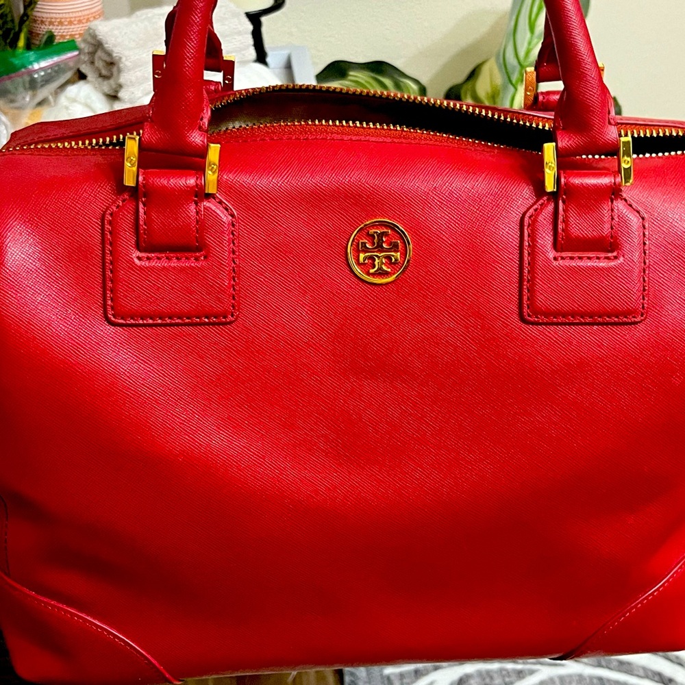 Tory Burch red speedy bag